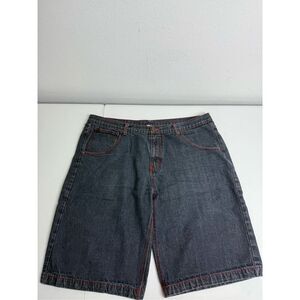 Vintage Brooklyn Basement Baggy Old Skool Denim Shorts Jorts Size 44 Blue Gray